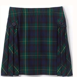 Lands’ End Plaid A-Line-  school uniform skorts Hunter / Classic navy plaid.